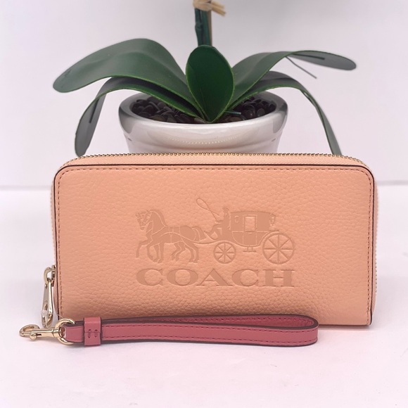 COACH Long Zip Around Wallet With Horse And Carriage - Picture 4 of 14